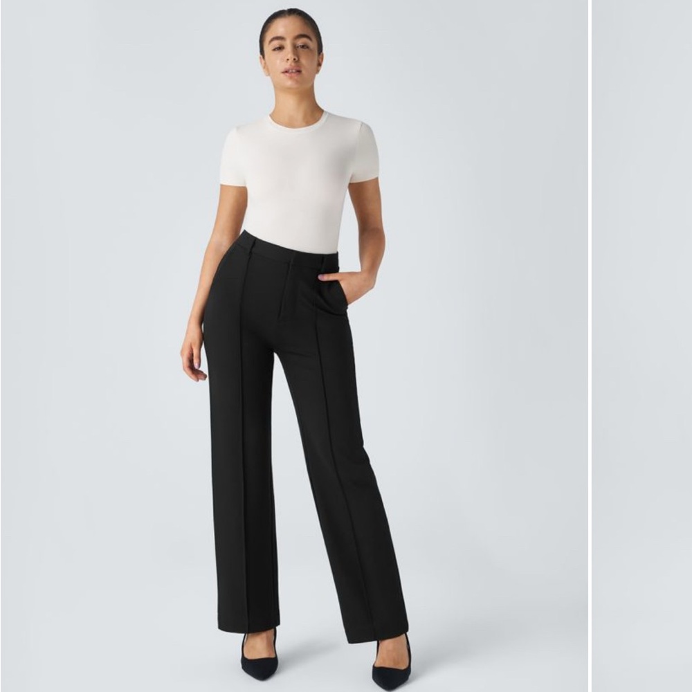 Halara Black High Waisted Straight Pant